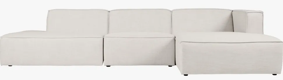 3 deler m/åpen ende venstre natur - 153x338x73 cm
