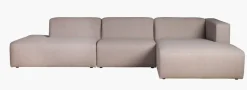 3 deler m/åpen ende venstre beige - 153x338x73 cm