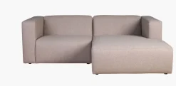 2 deler m/sjeselong høyre beige - 224x154x73 cm