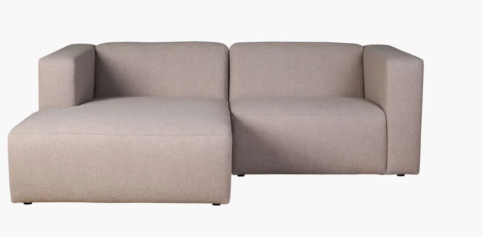 2 deler m/sjeselong venstre beige - 224x154x73 cm