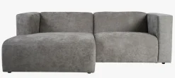 2 deler m/sjeselong venstre grå - 224x154x73 cm