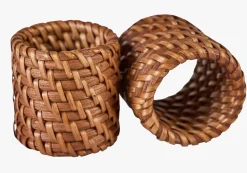2 pk serviettringer brun - 5 cm ø5