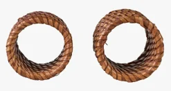 2 pk serviettringer brun - 5 cm ø5
