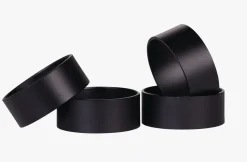 4 pk serviettringer svart - ø4,5