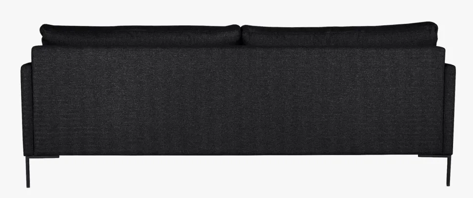 3 seter sofa svart - 227x100x83 cm