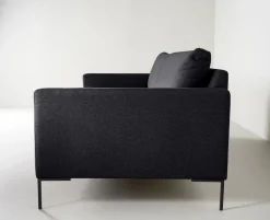 3 seter sofa svart - 227x100x83 cm