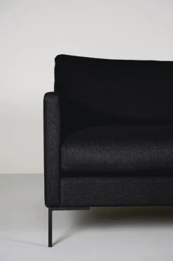 3 seter sofa svart - 227x100x83 cm