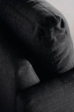 3 seter sofa svart - 227x100x83 cm