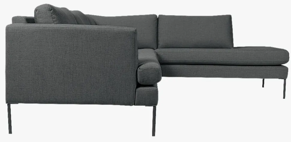 Ava Sofa åpen ende setetrekk pakke høyre grå - 60x60x60 cm