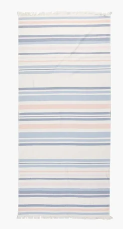 Badehåndkle multi blå - 80x180 cm