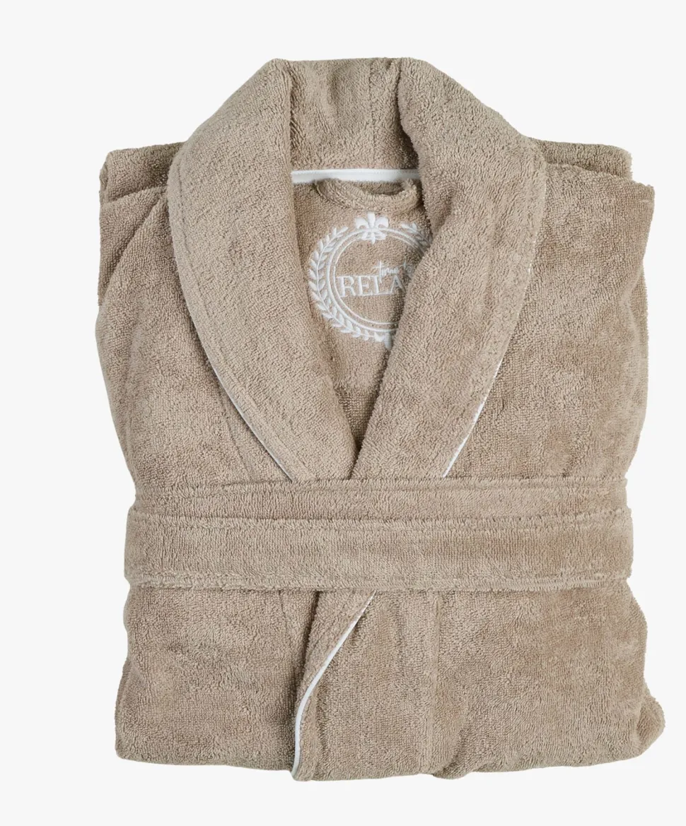Badekåpe beige - S/M