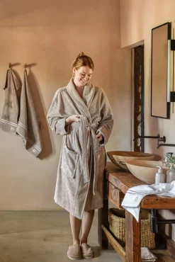 Badekåpe beige - S/M