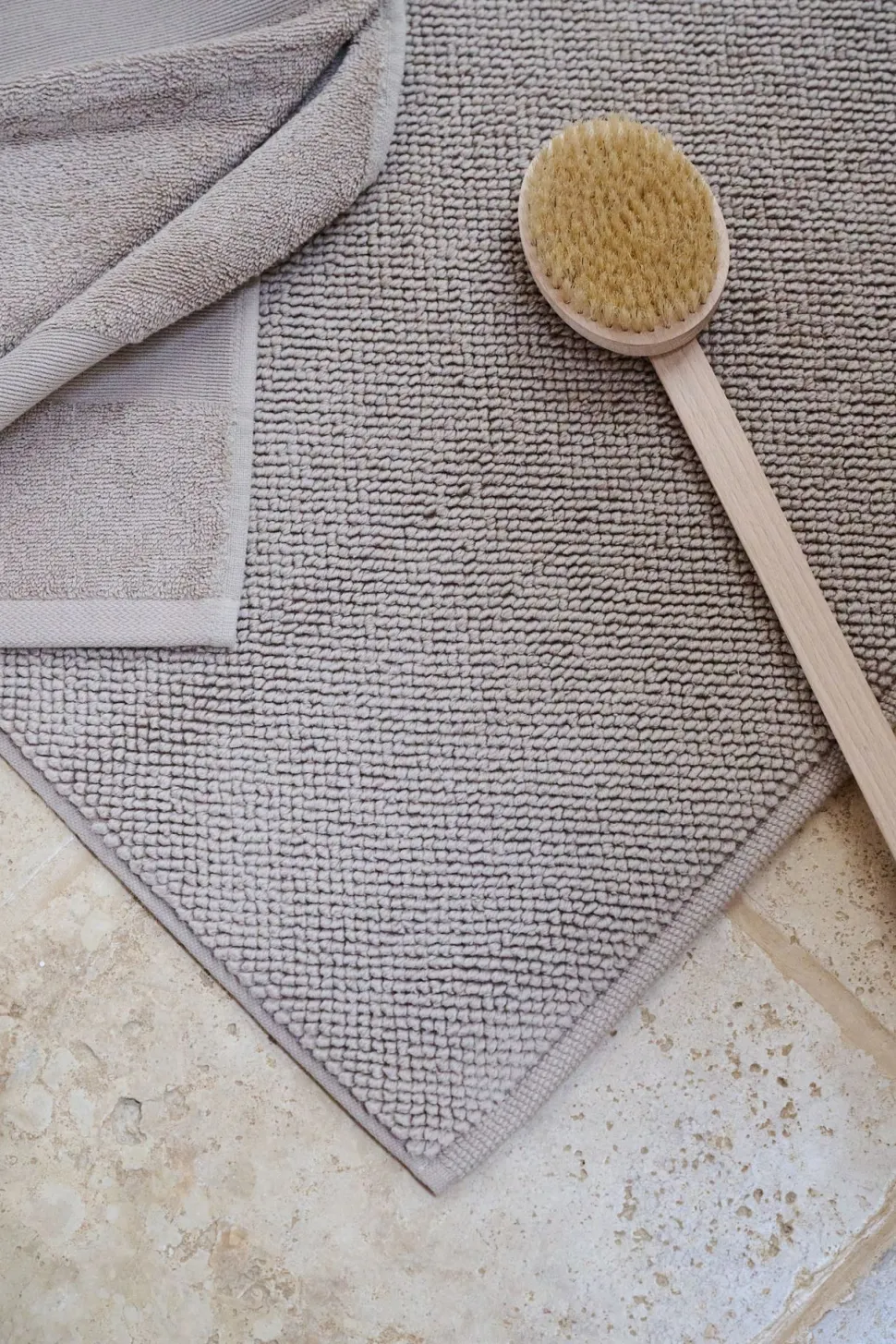 Badematte taupe - 50x80 cm