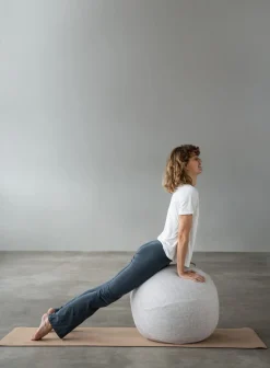 Balanseball beige - 65x65x65 cm