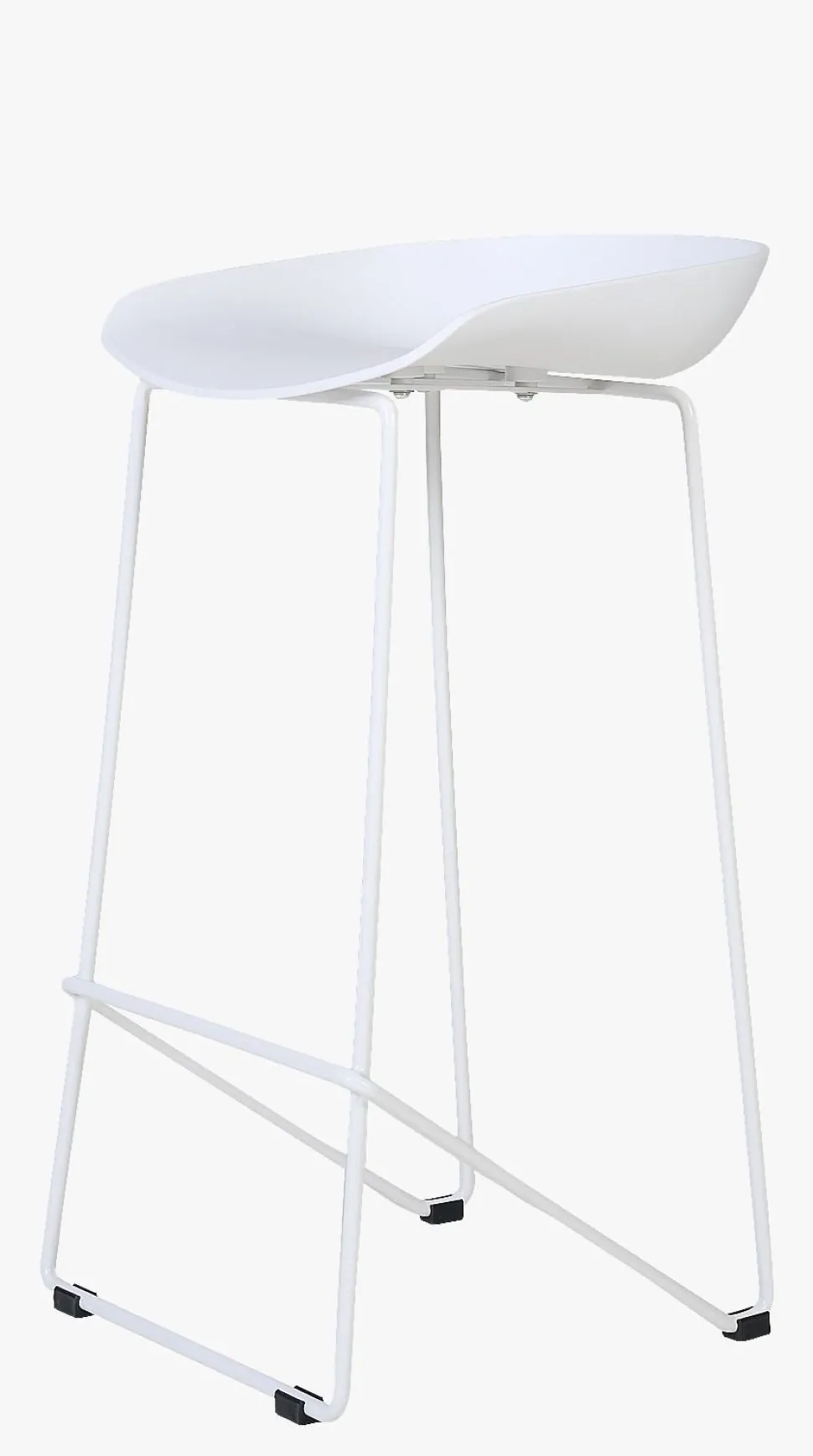 Barstol hvit - 44x43x79 cm