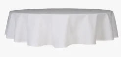 Belagt duk hvit - ø180 cm
