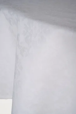 Belagt duk hvit - ø180 cm