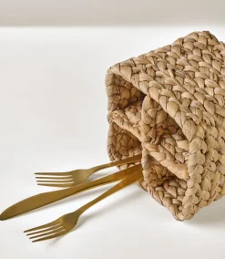Bestikkurv natur - 15x15x13 cm