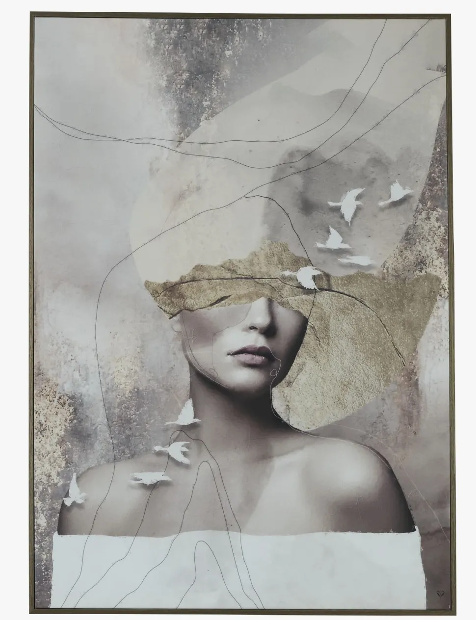 Bilde brun - 70x100 cm