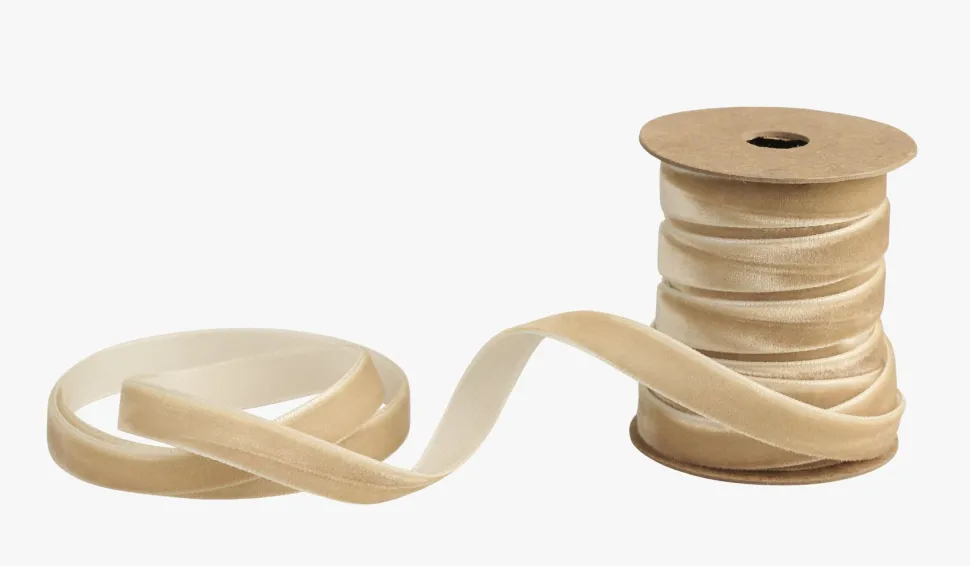 Bånd beige - 1cm x 2m