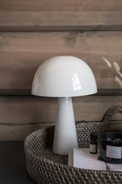 Bordlampe beige - 24x24x37 cm