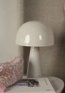 Bordlampe beige - 24x24x37 cm