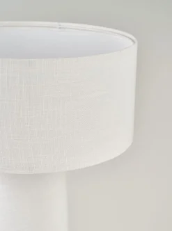 Bordlampe hvit - 30x30x51 cm