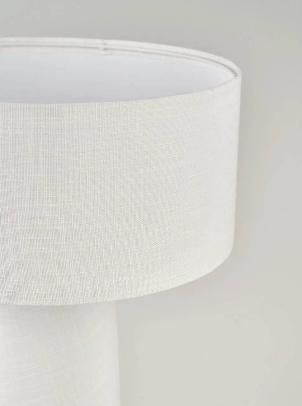 Bordlampe hvit - 30x30x51 cm