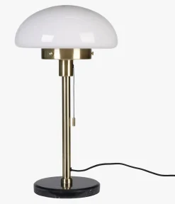 Bordlampe messing - 30,6x30,6x55 cm