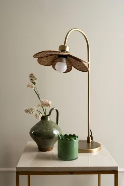 Bordlampe natur - 42x30x65 cm