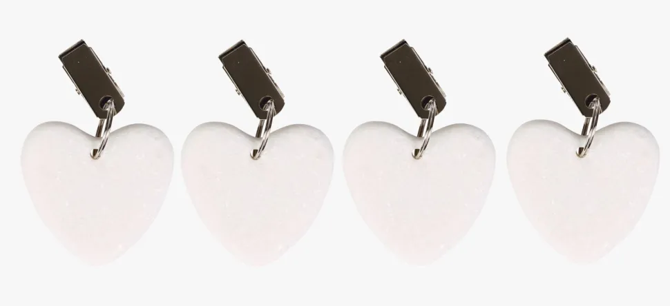 Duklodd 4 pk hvit - 5 cm