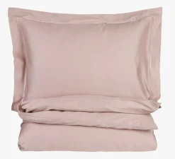 Egyptisk bomull sateng sengesett pudderrosa - 140x200 cm
