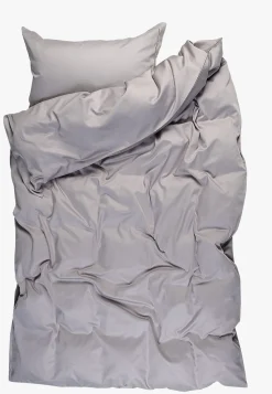 Egyptisk bomull sateng sengesett lys grå - 140x200 cm