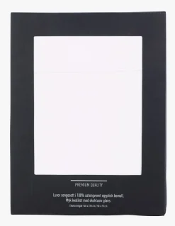 Egyptisk bomull sateng sengesett hvit - 140x200 cm
