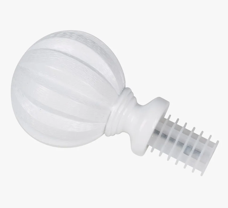Endestykke 2pk hvit - 13/16 mm