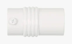Endestykke 2pk hvit - 16mm