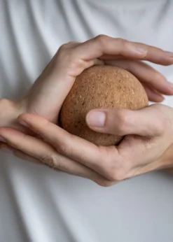 Enkel massasjeball natur - ø8 cm