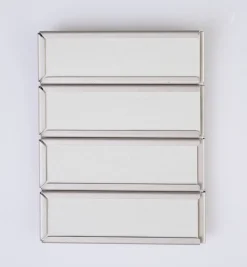 Etikettholder horisontal stål - 14 cm