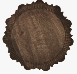 Fat mørk brun - ø17 cm