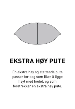 Fiberpute hvit - 50x70 cm ekstra høy