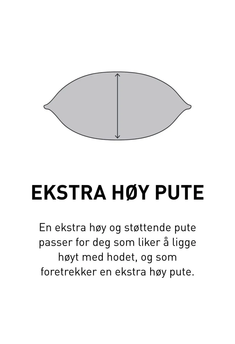 Fiberpute hvit - 50x70 cm høy