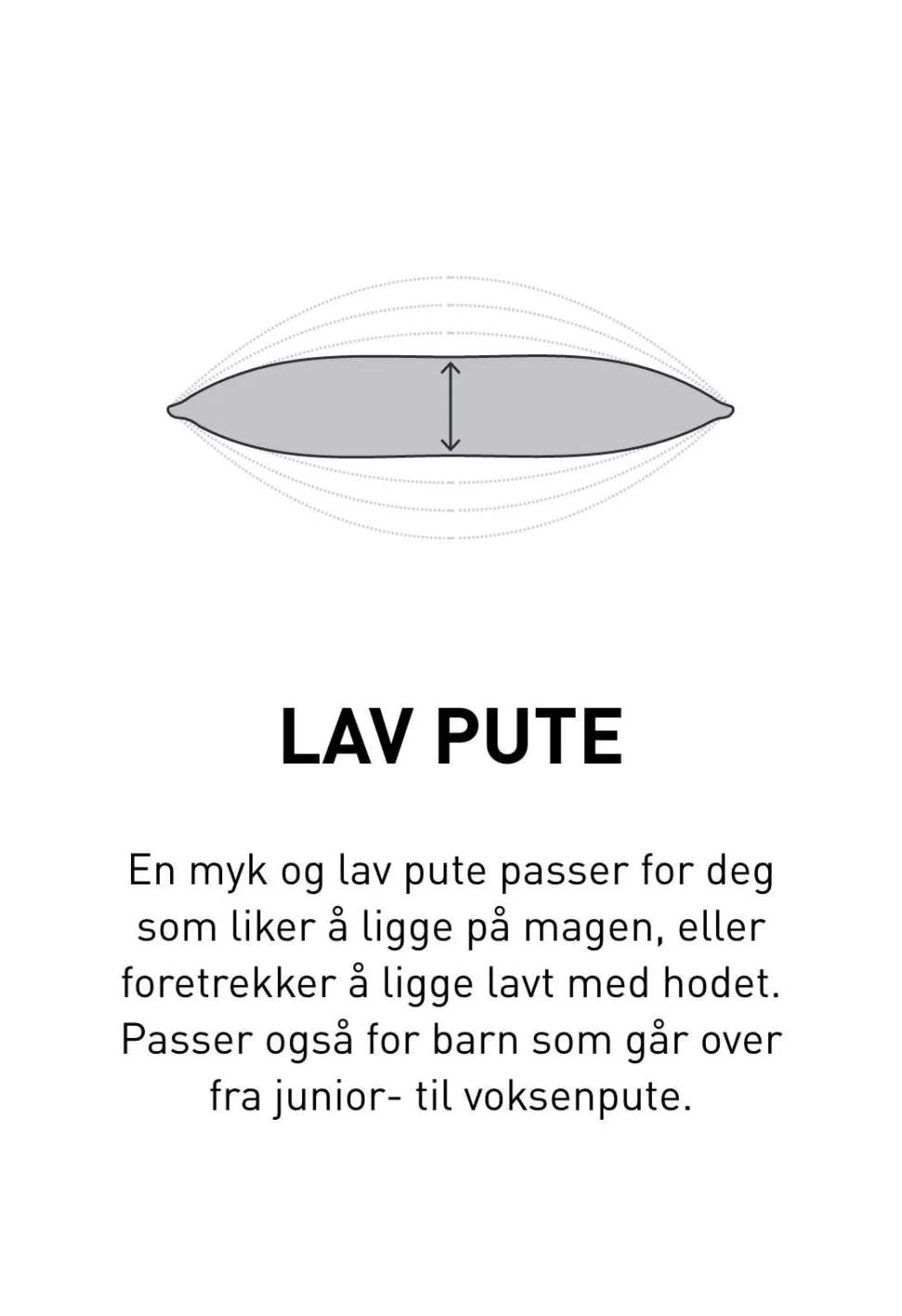 Fiberpute hvit - 50x70 cm lav
