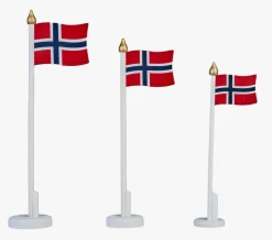 Flaggpynt multi rød - 26 cm