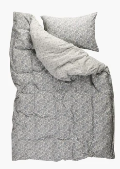 Flanell sengesett multi blå - 140x200 cm