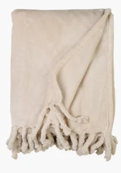 Fleecepledd lys beige - 130x170 cm