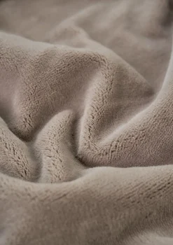 Fleecepledd taupe - 130x170 cm