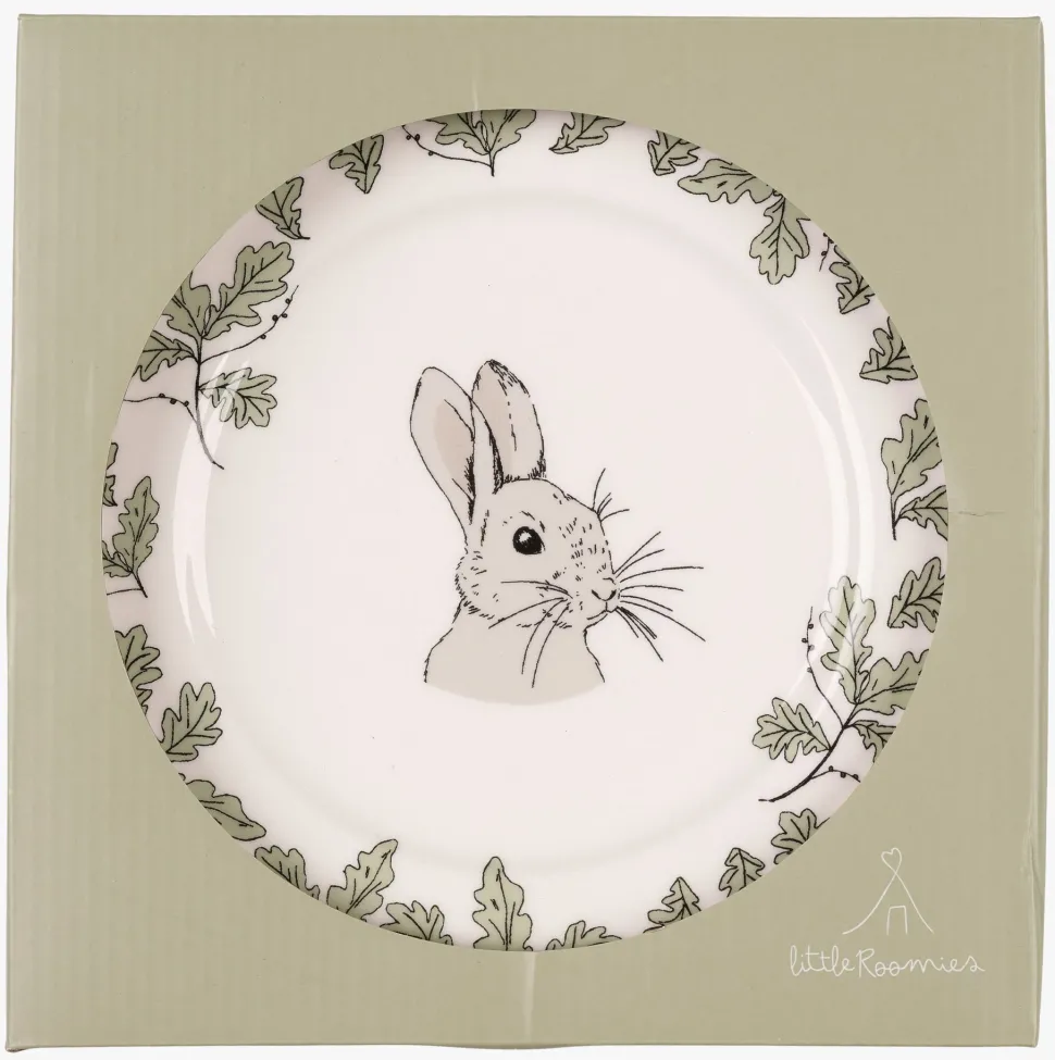 Frokostsett multi hvit - 20x20 cm