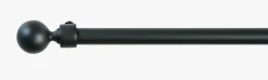 Gardinstang komplett svart - 120