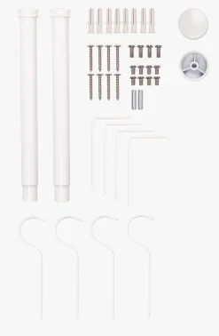 Gardinstang 2pk hvit - 30