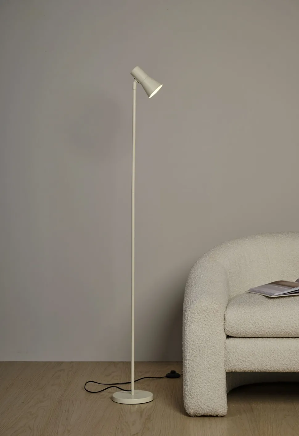 Gulvlampe krem - 20x17,5x140 cm